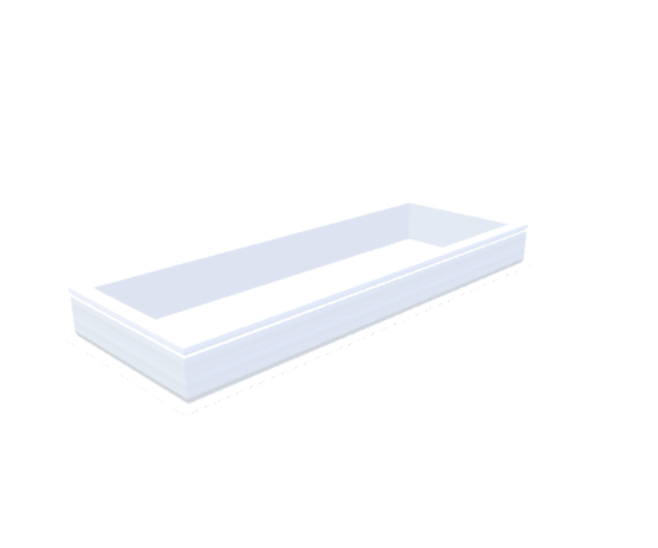 PVC curb 20/00 EP 0600 x 1800 mm - Skylux