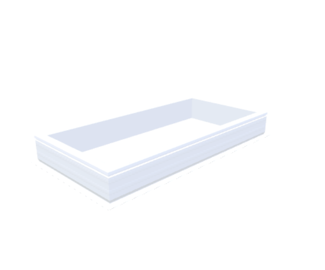 PVC curb 20/00 EP 0700 x 1500 mm - Skylux