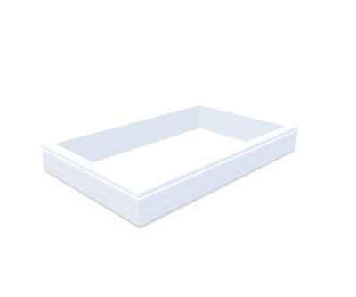 costière en PVC 20/00 EP 0800 x 1300 mm - Skylux
