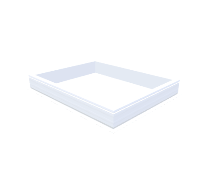PVC curb 20/00 EP 1100 x 1400 mm - Skylux