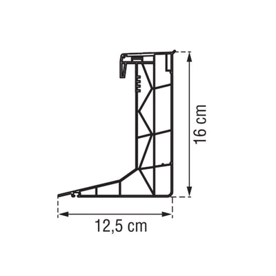 costière droite en PVC 16/00 1300 x 2000 mm