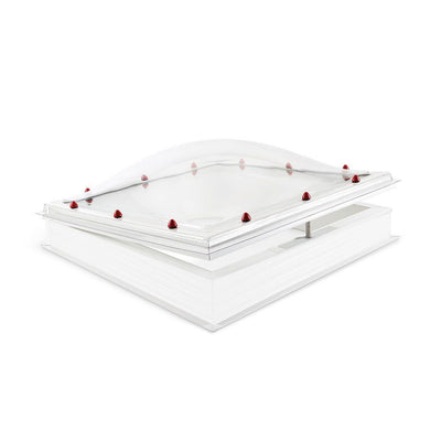 Skylux iDome opening with PVC curb 20/00 EP incl. internal sunshade 0700 x 0700 mm