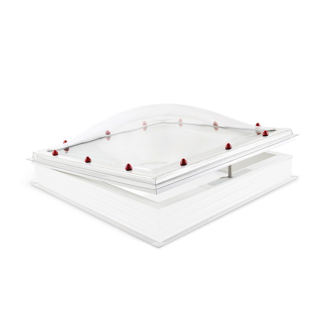 Skylux iDome opening with PVC curb 20/00 EP incl. internal sunshade 0700 x 0700 mm
