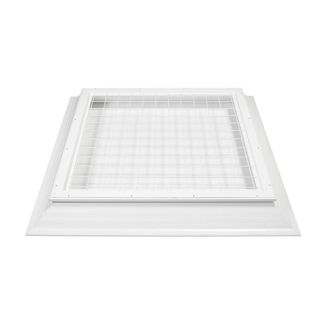 galvanized fall protection grille + RAL9016 0400 x 0400 mm