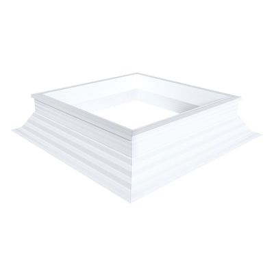 schräger PVC-Aufsetzkranz 30/20 2000 x 2000 mm Achtung! Dachöffnung = 20 cm mehr als die Tageslichtmaß