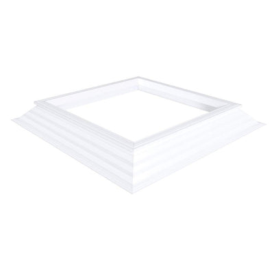 belüfteter PVC-Aufsetzkranz 16/20 EP mit einfacher manueller Spindel mit Öse 0400 x 0400 mm Achtung! Dachöffnung = 600 x 600 mm