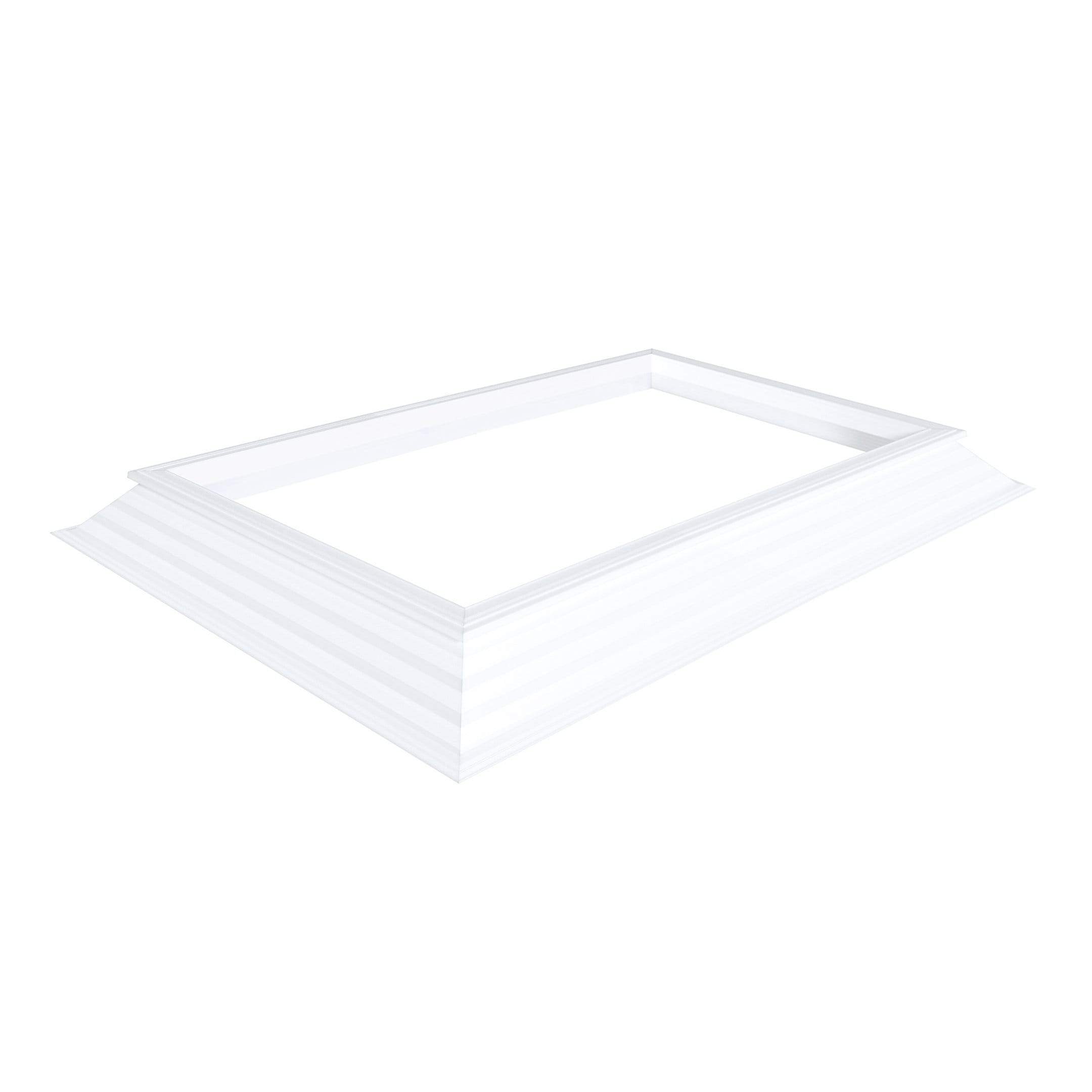 belüfteter PVC-Aufsetzkranz 16/20 EP mit manueller Tandemspindel mit Rohr 1200 x 2100 mm Achtung! Dachöffnung = 1400 x 2300 mm